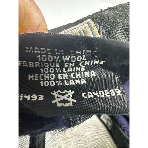 New York Yankees Hat Cap New Era Size 7 1/2 Fitted 59Fifty Wool Y2K Blue - Picture 12 of 13